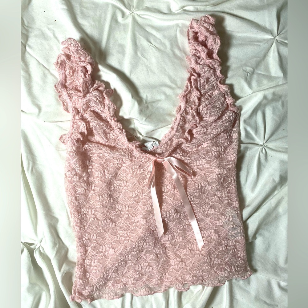 Lace crop top